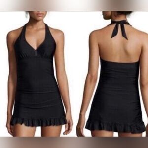 ASSETS by Sara Blakely Spanx Black One Piece Swimsuit Sz L